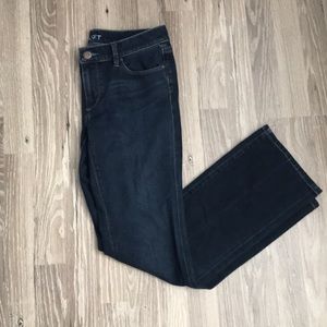 Loft dark wash boot cut